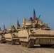 U.S. Army Bradleys Conduct a Border Crossing Patrol in Syria