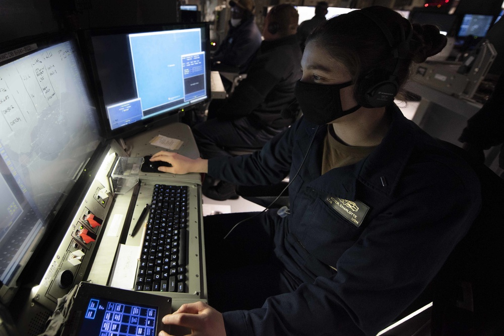 Mitscher Transits the Strait of Gibraltar