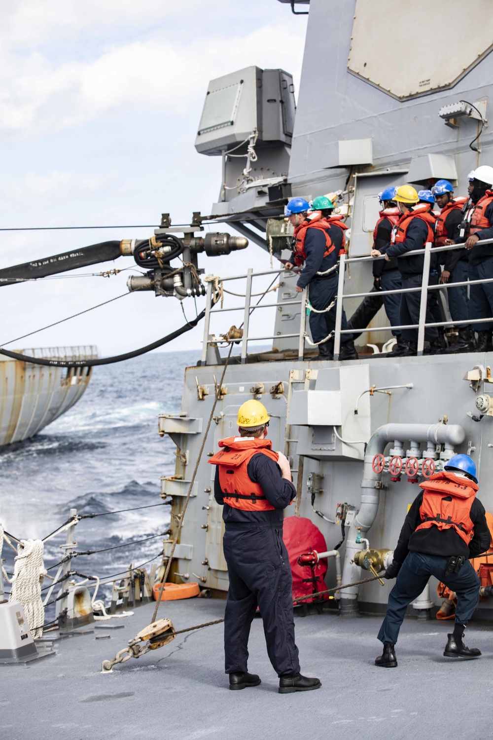 USS Porter RAS with USNS Laramie