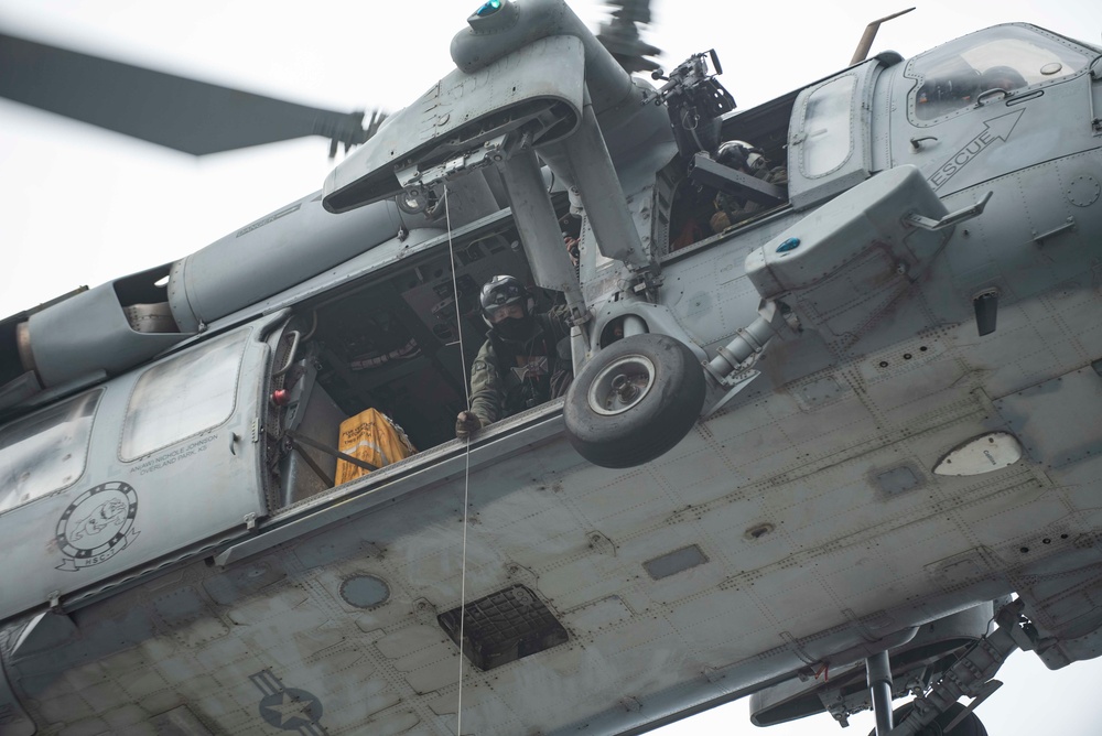 Mitscher Conducts Routine Operations in U.S. Sixth Fleet