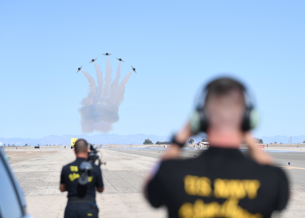 The Blue Angels conduct winter training onboard Naval Air Facility (NAF) El Centro