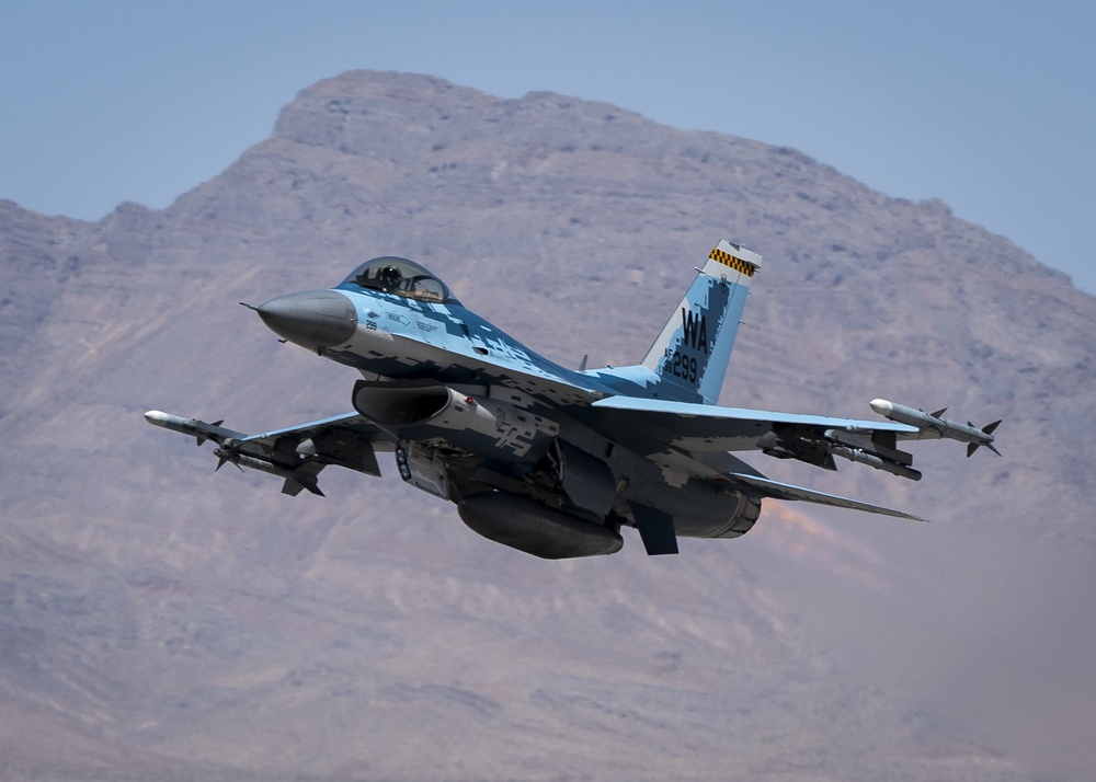 F-16 Fighting Falcon takes off during Red Flag 21-2