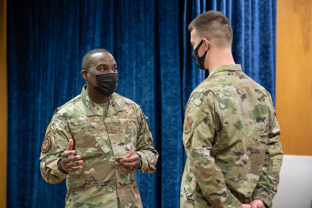ANG Command Chief Williams visits 158th Fighter Wing