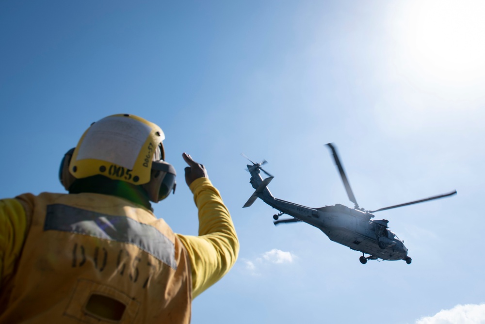 Mitscher Conducts Routine Operations in U.S. Sixth Fleet