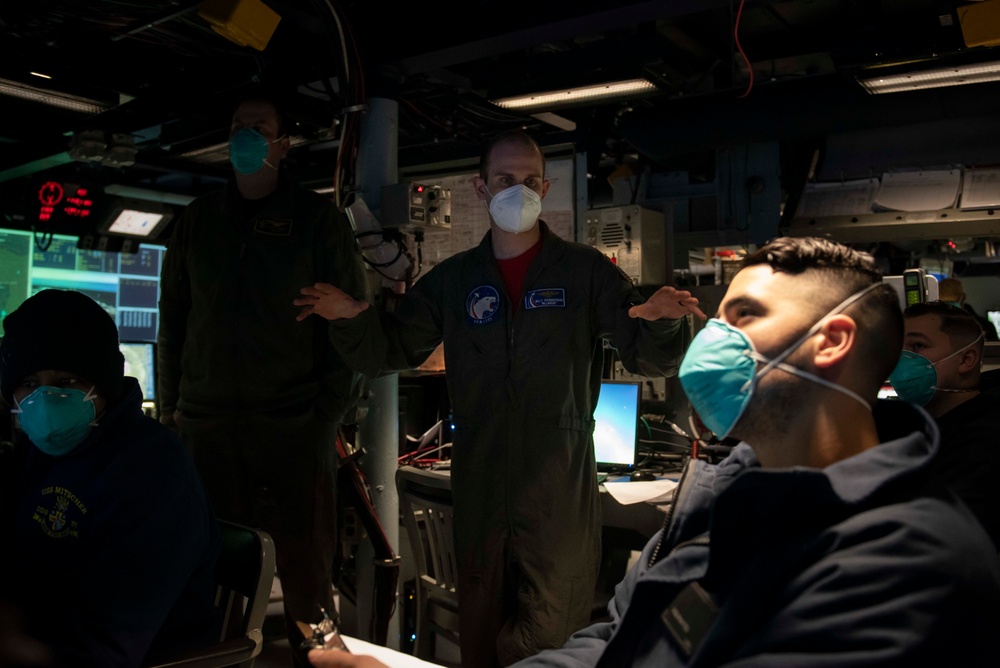 Mitscher Conducts Routine Operations in U.S. Sixth Fleet