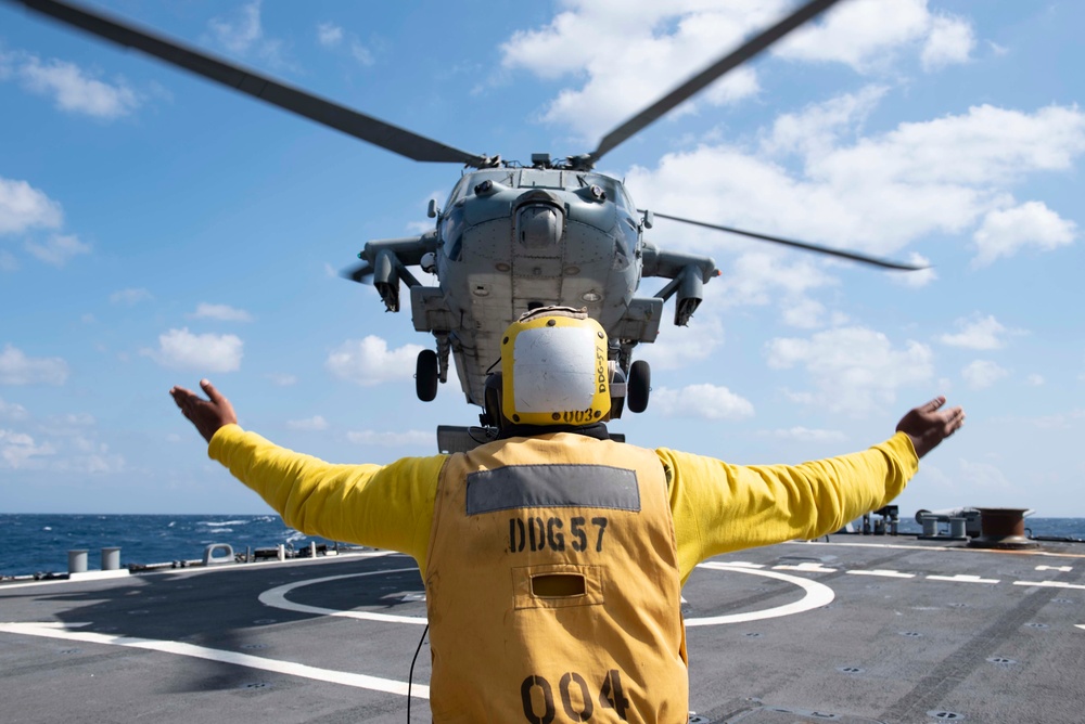 Mitscher Conducts Routine Operations in U.S. Sixth Fleet