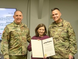 Chaplain Spouse Receives the Order of Martha Washington Award