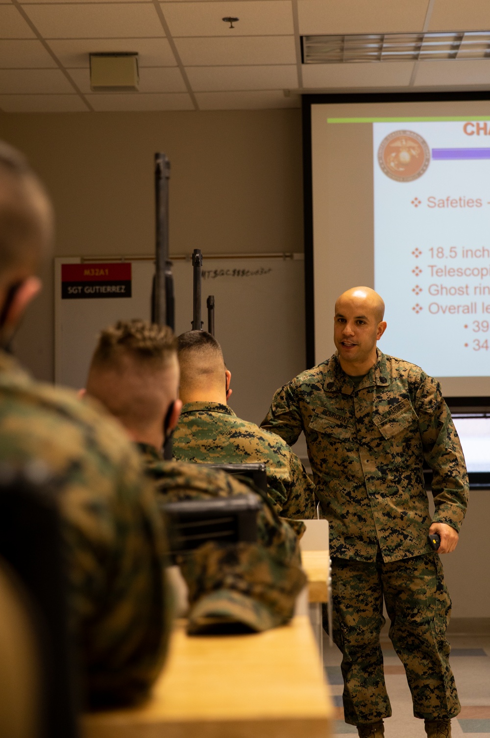 Marine recognized for dedication to students