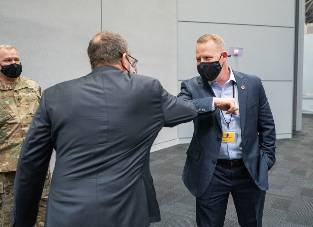 Civilian Aide to Secretary of the Army New York (South) visits Javits Center NY Vaccination Site