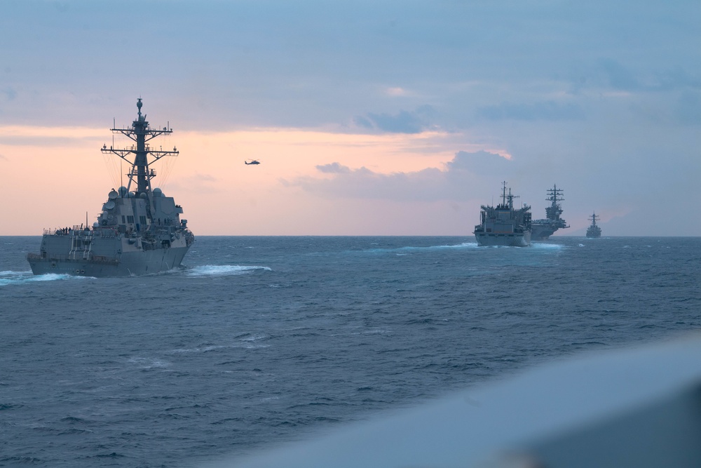 Monterey Transits the Strait of Gibraltar