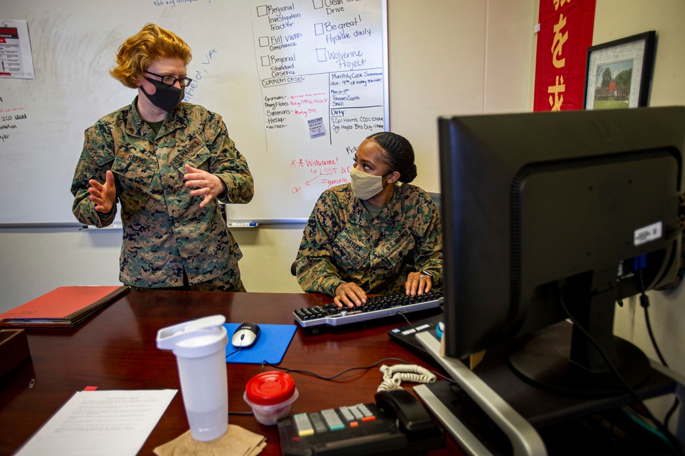 Sgt. Jerre’al Hayles awarded the 2020 Trial Service Office Marine of the Year