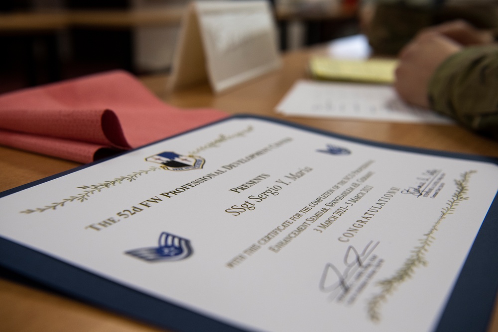 Sabers host first NCO professional development seminar of 2021