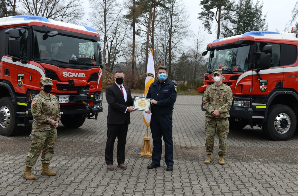 U.S. Army Garrison Rheinland-Pfalz Firefighter Awards Presentation
