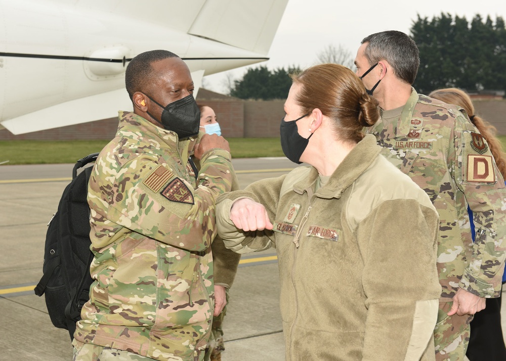 USAFE-AFAFRICA director of logistics, engineering, force protection visits RAF Mildenhall