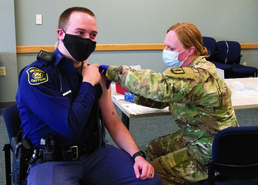 Michigan National Guard vaccinates those who protect and serve