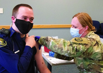 Michigan National Guard vaccinates those who protect and serve
