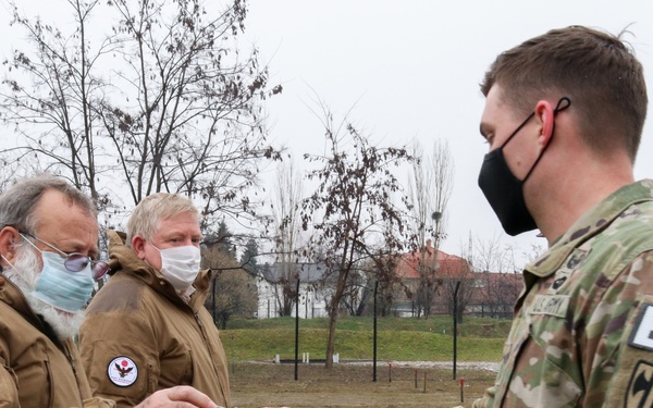 KFOR military working dog handlers train with MAT Kosovo