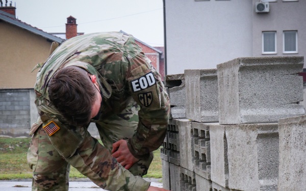 KFOR military working dog handlers train with MAT Kosovo