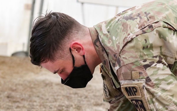 KFOR military working dog handlers train with MAT Kosovo