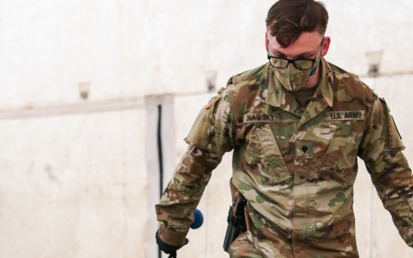 KFOR military working dog handlers train with MAT Kosovo