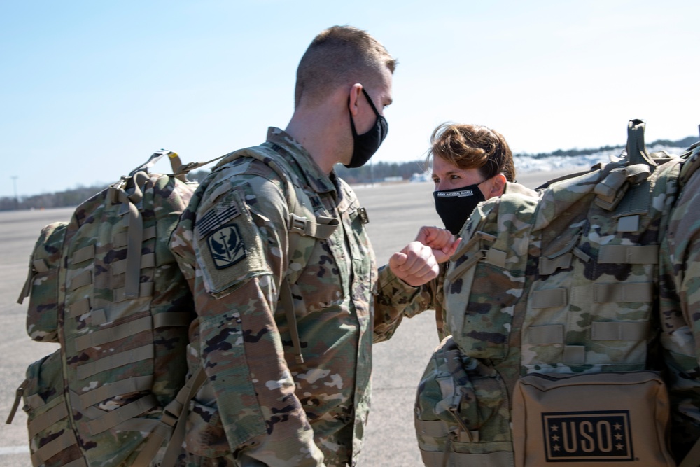 1-102nd leaves for Fort Bliss for mobilization training