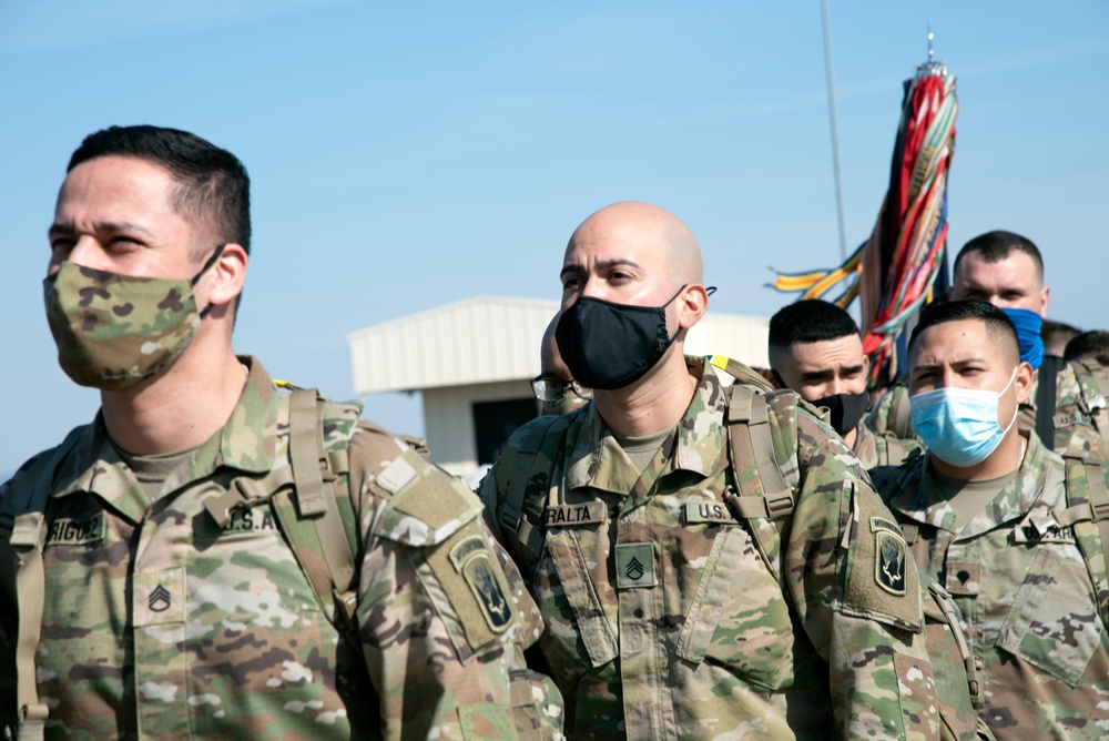 1-102nd leaves for Fort Bliss for mobilization training