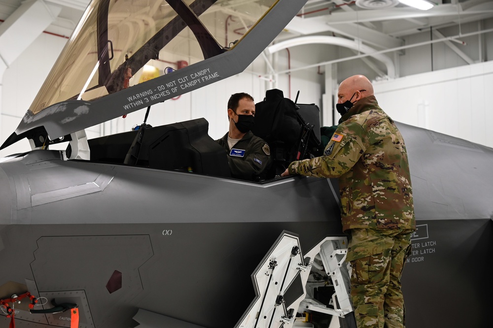 Chief of Space Operations visits Eielson, meets with Guardians