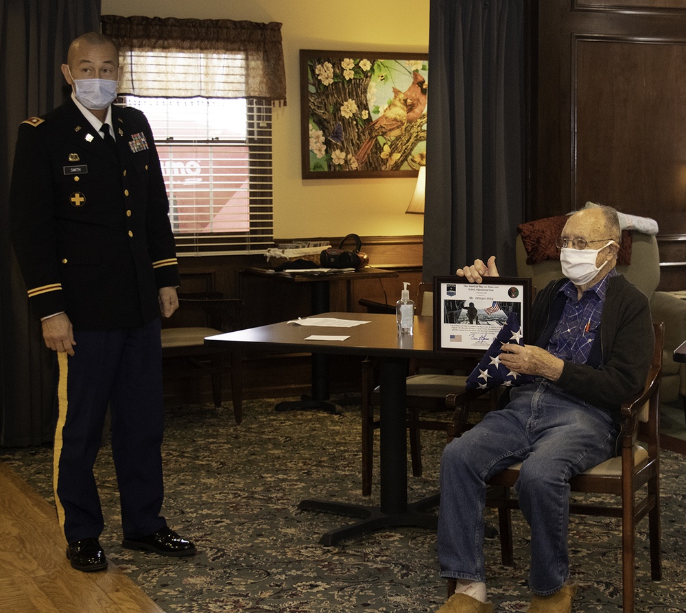 World War II Veteran Celebrates 97th Birthday with Help from ILARNG