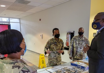 U.S. Virgin Islands Governor, Albert Bryan Jr., visits St. Thomas Community Vaccination Center