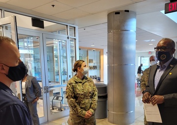 U.S. Virgin Islands Governor, Albert Bryan Jr., visits St. Thomas Community Vaccination Center