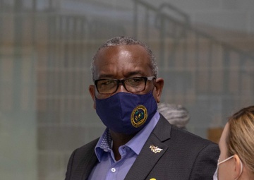 U.S. Virgin Islands Governor, Albert Bryan Jr., visits St. Thomas Community Vaccination Center
