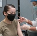 1st Theater Sustainment Command Soldier's receive the Covid-19 vaccine