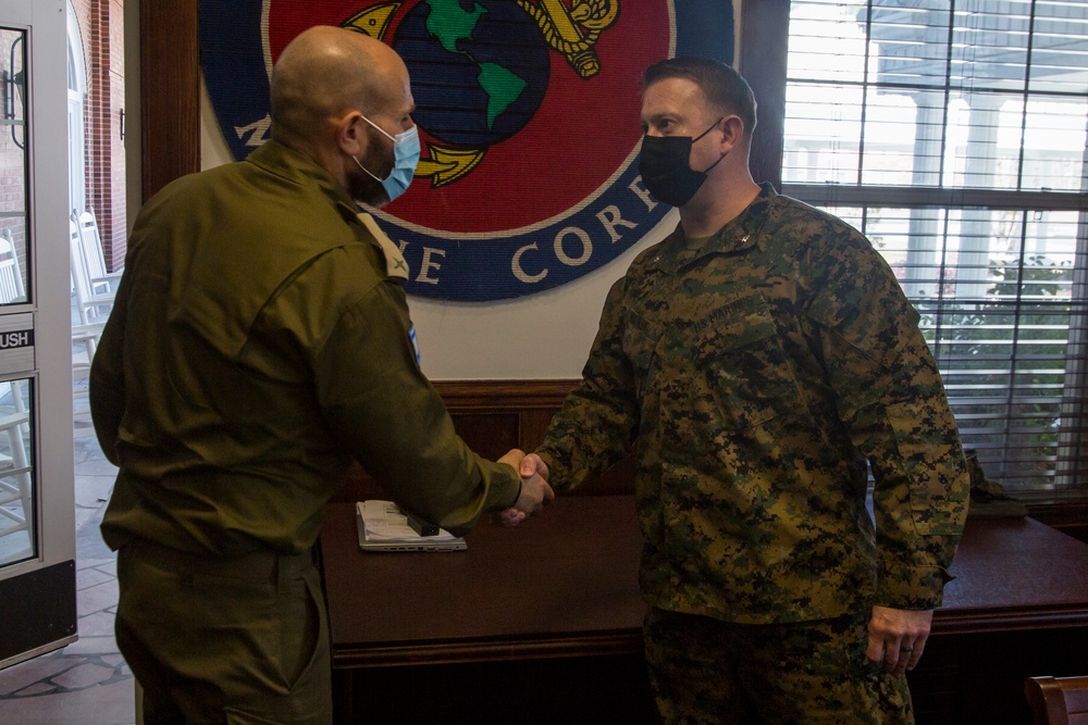 IDF leaders visit Camp Lejeune simulation facilities