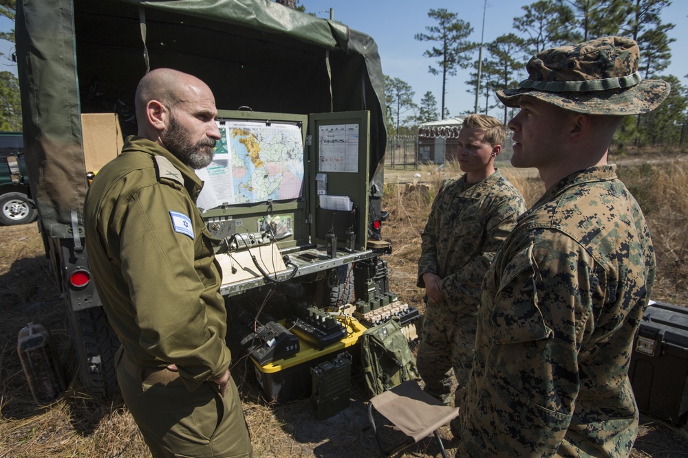 IDF leaders visit Camp Lejeune simulation facilities