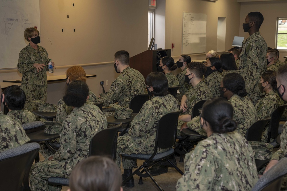 RDML Kuehner visits NMTSC Barracks