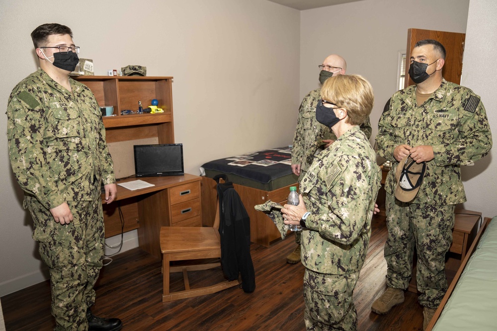 RDML Kuehner visits NMTSC Barracks