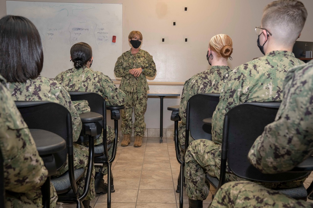 RDML Kuehner visits NMTSC Barracks