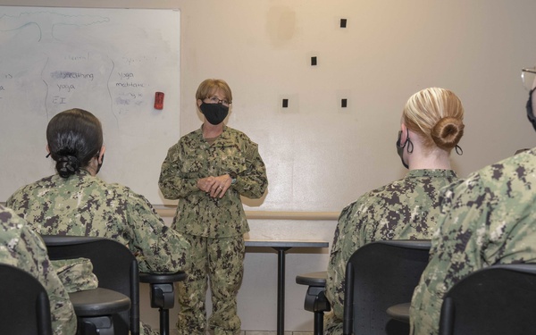 RDML Kuehner visits NMTSC Barracks