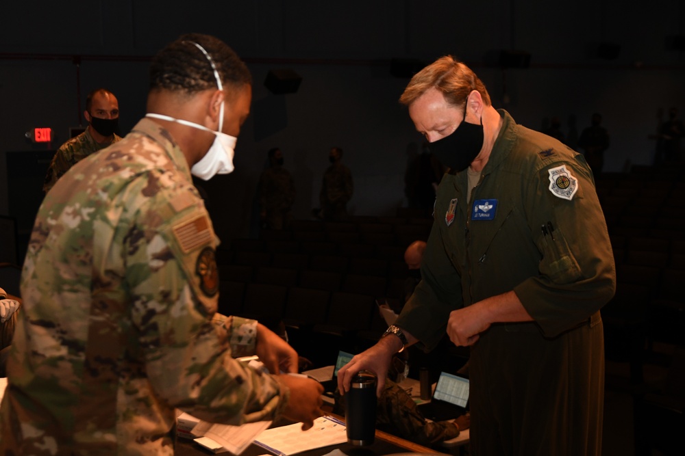 DM Leadership receives COVID-19 Vaccine