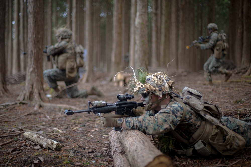 Echo Battery conducts Force on Force exercise