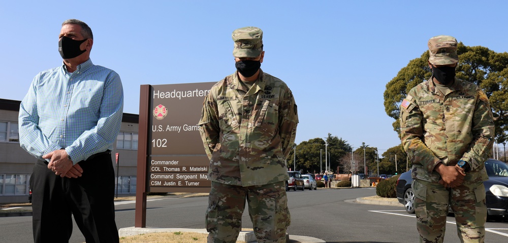 USAG Japan observes six minutes of silence in commemoration of 3/11 earthquake