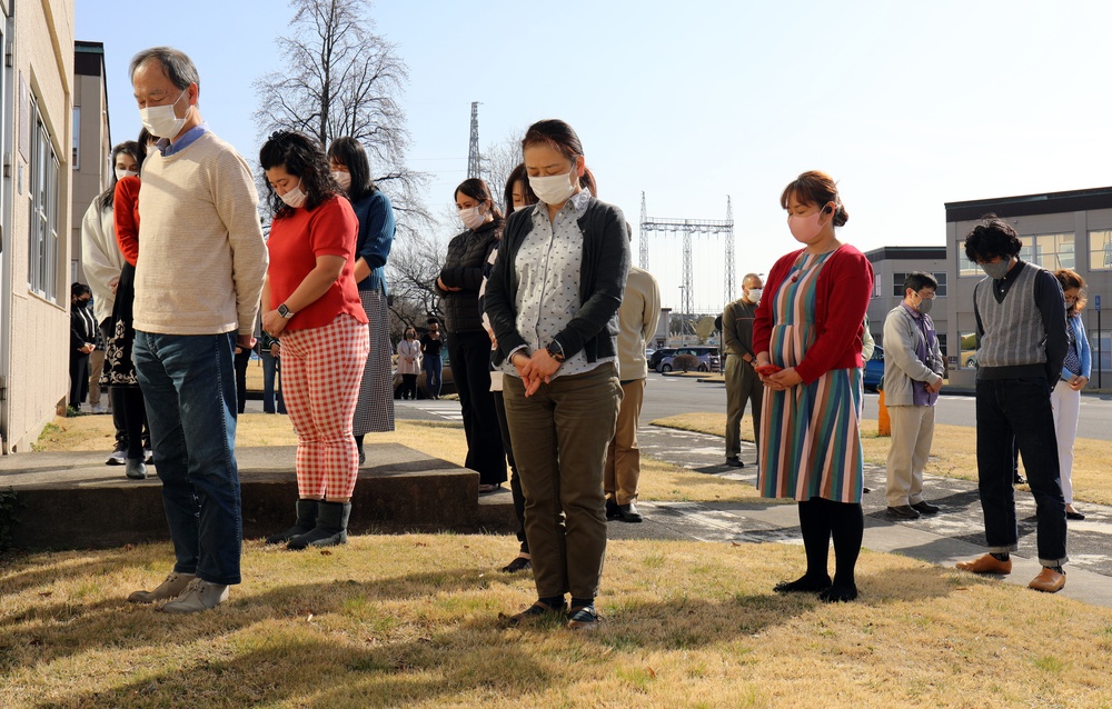 USAG Japan observes six minutes of silence in commemoration of 3/11 earthquake