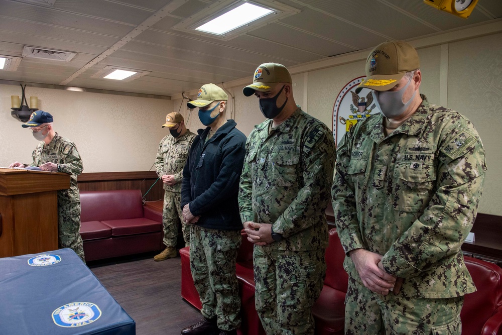 Amphibious Squadron 11 Changes Command