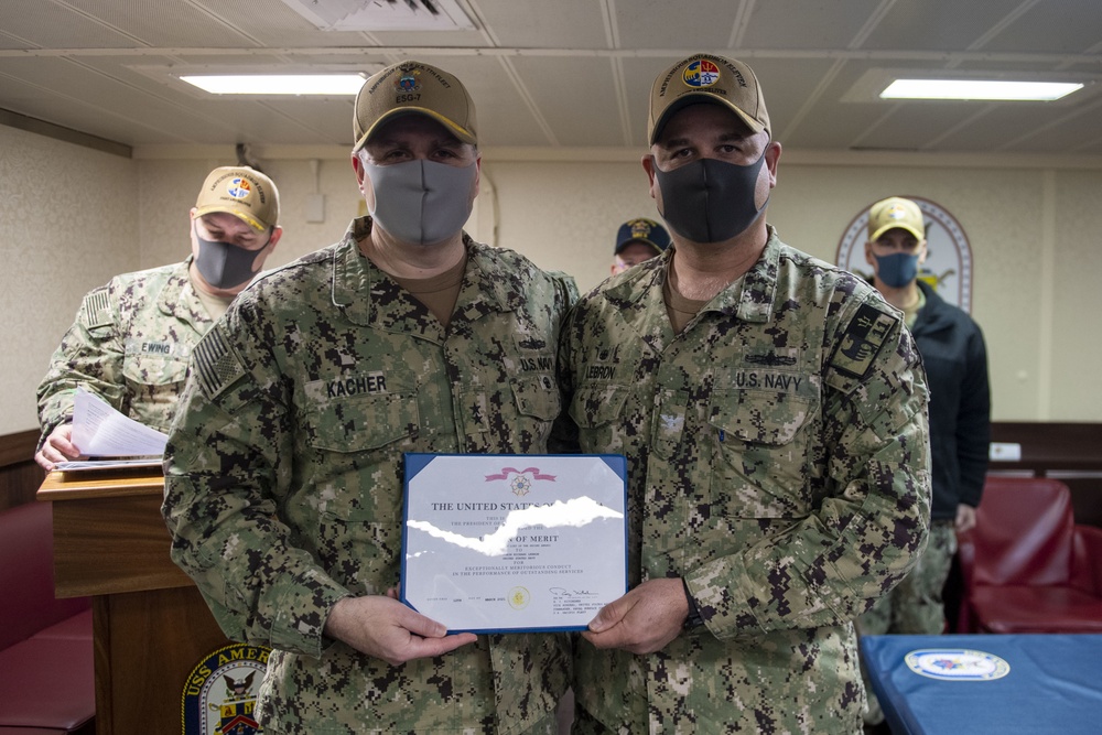 Amphibious Squadron 11 Changes Command