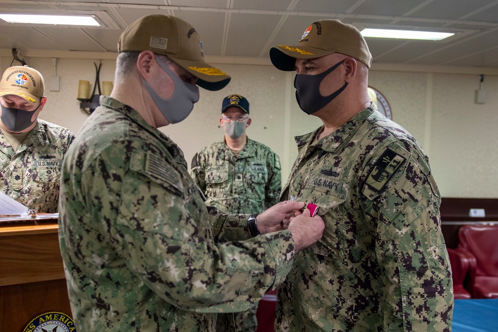 Amphibious Squadron 11 Changes Command