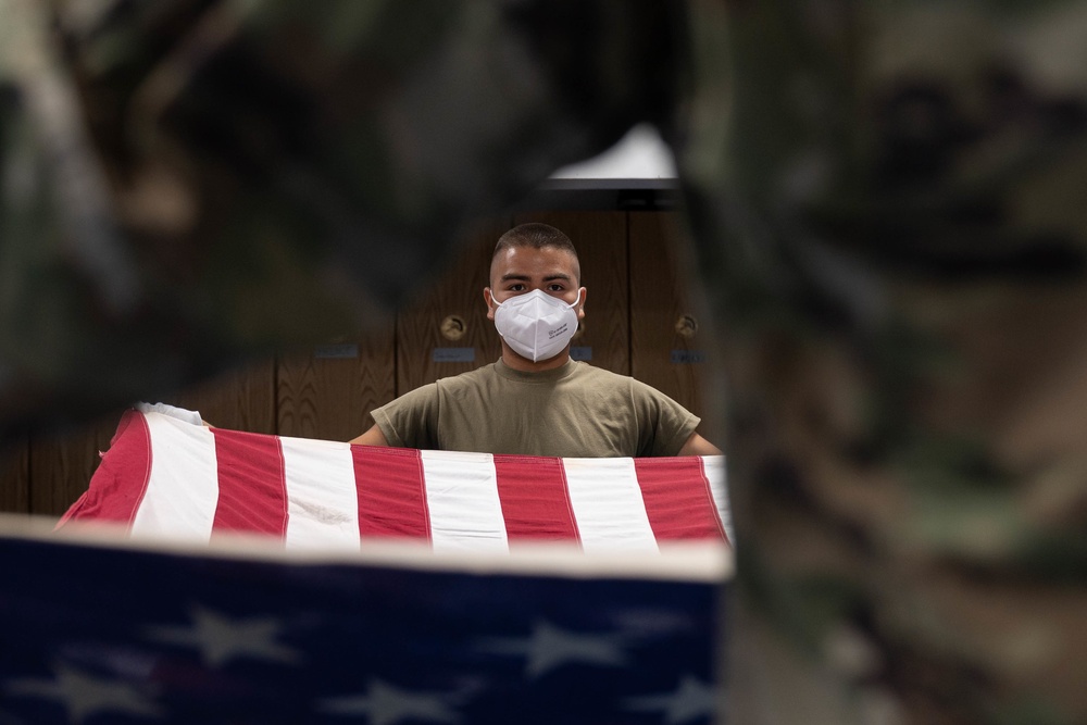 Base honor guard hones final tribute