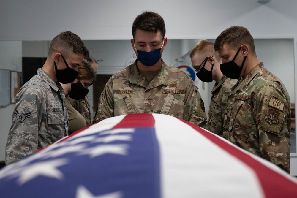 Base honor guard hones final tribute