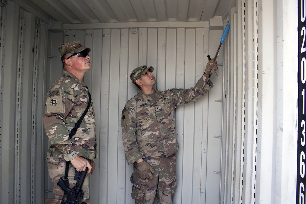 California Soldiers ensure shipping, storage needs are met overseas