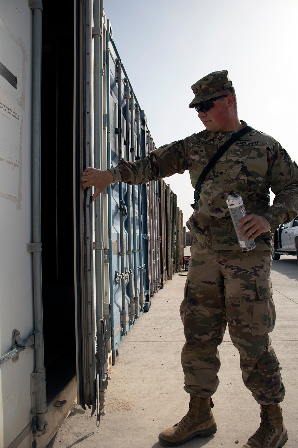 California Soldiers ensure shipping, storage needs are met overseas