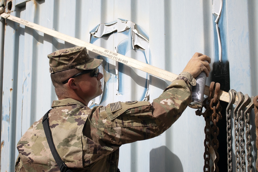 California Soldiers ensure shipping, storage needs are met overseas